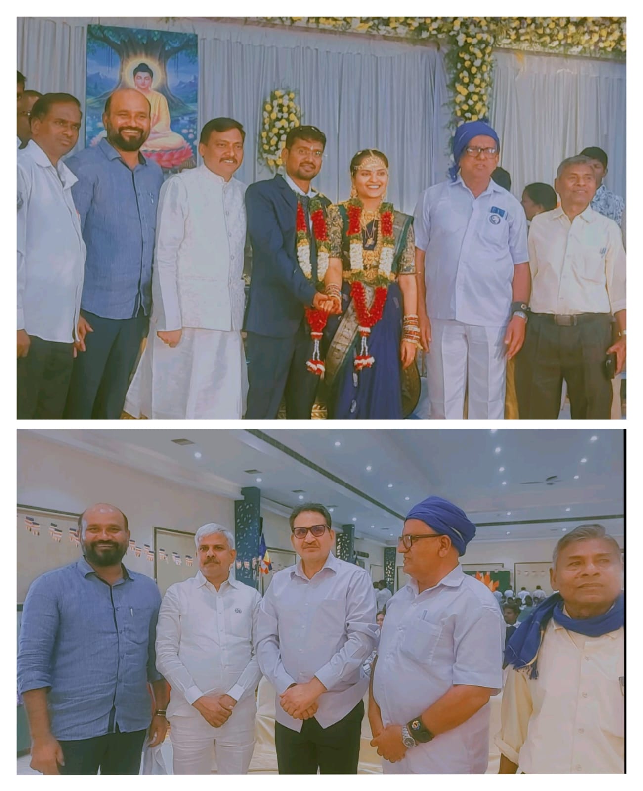 బుద్ధిజంలో ఘనంగా వివాహం.. నూతన దంపతులను ఆశీర్వదించిన బీఎస్పీ నాయకులు